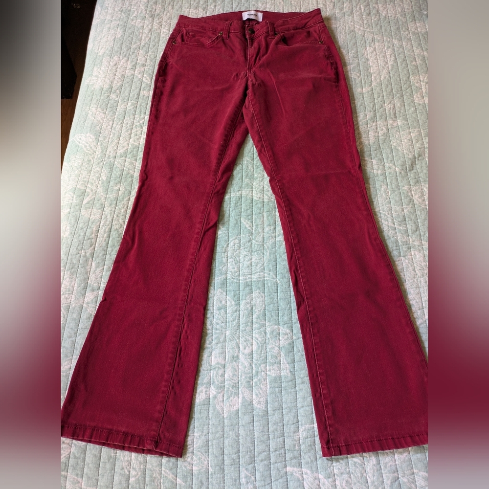 Sonoma Wine Red Bootcut Stretchy Jeans. Size 8.